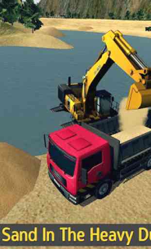 excavadora y camiones SIM 1