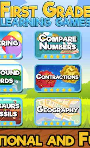First Grade Learning Games 1