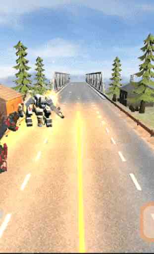 Robot Racer : Transformer Battle on Highway 3