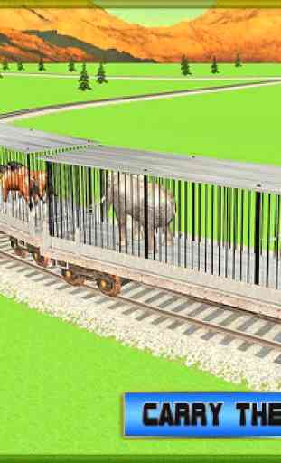 transporte tren:animales zoo 2