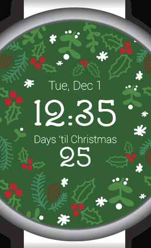 Christmas Countdown Watch Face 3