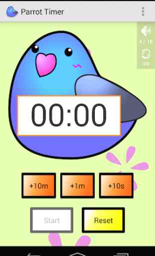 Cute timer app : Parrot Timer 2