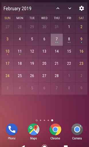 Event Flow Calendar Widget 3