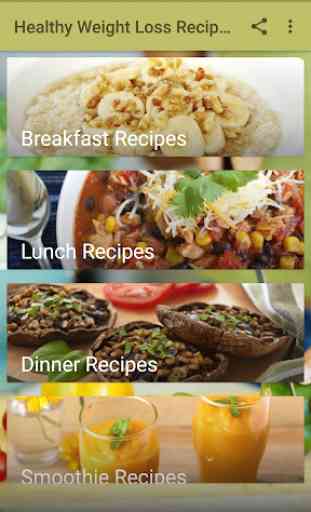 Healthy Weight Loss Recipes 1