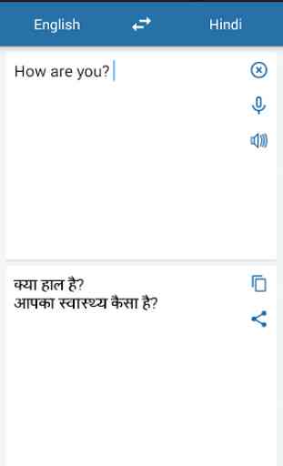 Hindi Inglés Traductor 2