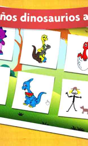 Libro Colorear Dinosaurios - Juego Libre por Niños 2