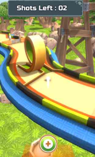 Minigolf 3D bosque animado - Golf Stars Battle 3