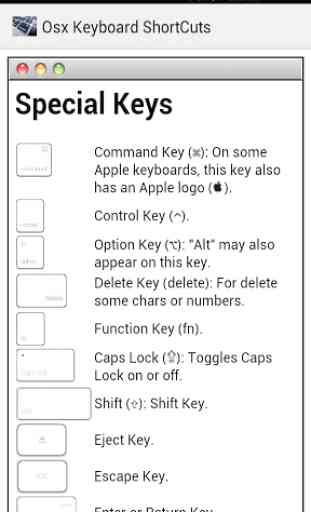 OSX Atajos de teclado 1