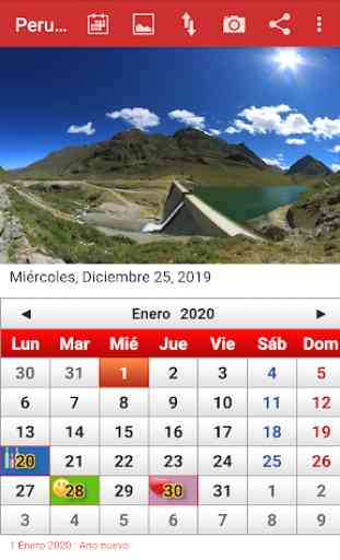 Peru Calendario 2020 1