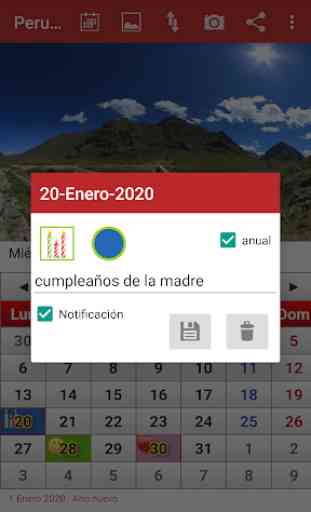Peru Calendario 2020 2
