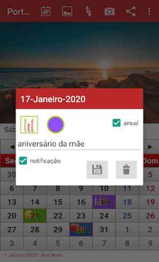 Portugal Calendário 2020 2