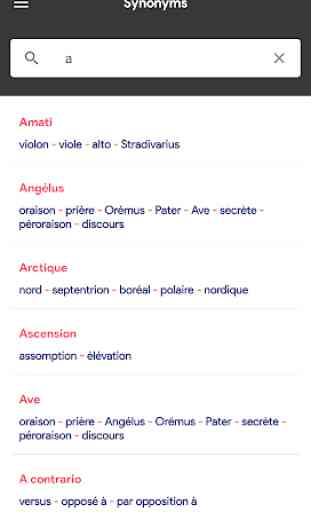 Synonymes Francais 1