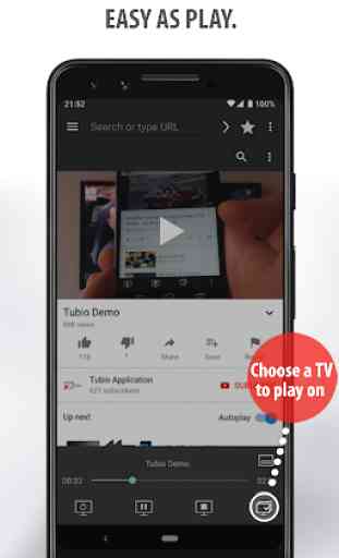 Tubio - Vídeos de web a TV, Chromecast, Airplay 3