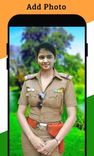 Women Police Suit - Republic Day Photo Editor New 2