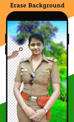 Women Police Suit - Republic Day Photo Editor New 3