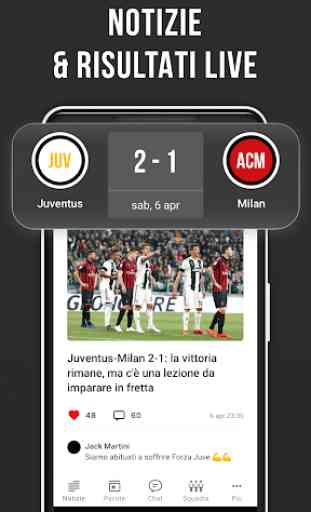 Bianconeri Live — Fan app di calcio non ufficiale 2