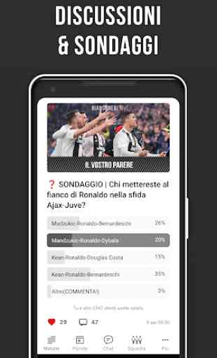 Bianconeri Live — Fan app di calcio non ufficiale 4