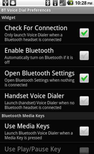 Bluetooth Voice Dial Widget 1