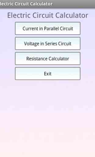 Circuito eléctrico Calculadora 1