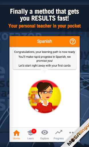 Learn Spanish with MosaLingua 1