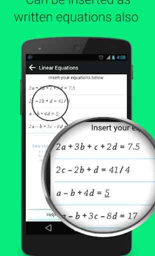 Linear Equation Solver 4