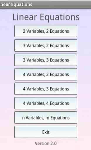 Sistema de ecuaciones lineales 1