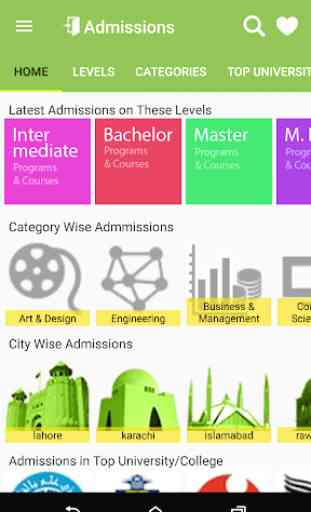 Admissions - 1st year, bachelor and masters merits 1