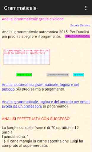 Analisi grammaticale italiana 1