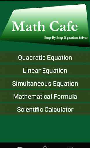 Math Cafe - Equation Solver 2