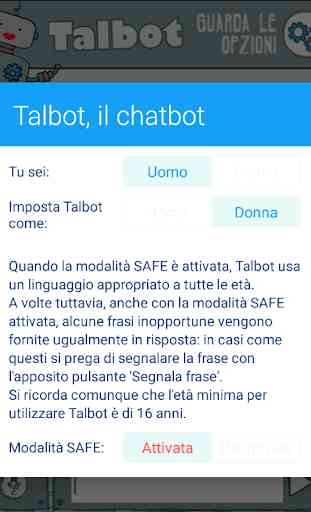 Talbot, il chatbot 2