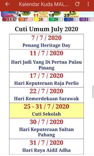 Kalendar Kuda Malaysia - 2020 4