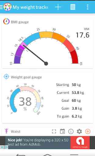 My Weight Tracker, BMI 2