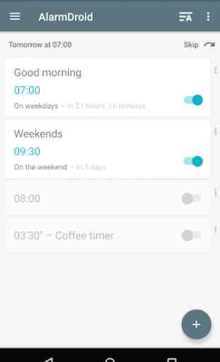 AlarmDroid (reloj despertador) 1
