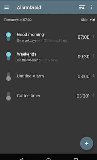 AlarmDroid (reloj despertador) 2