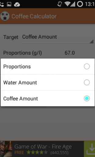 Coffee Calculator 2