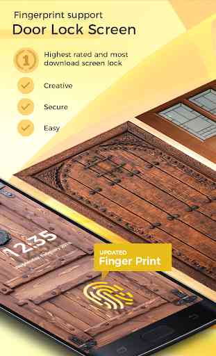 Door Lock Screen - Fingerprint support 1