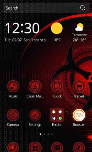 Red Technology 3D Theme 2