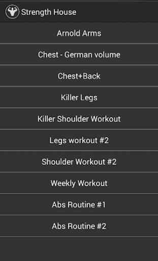 Strength House - GYM Workouts 1RM 2