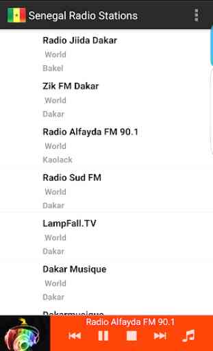Stations de radio Sénégal 2