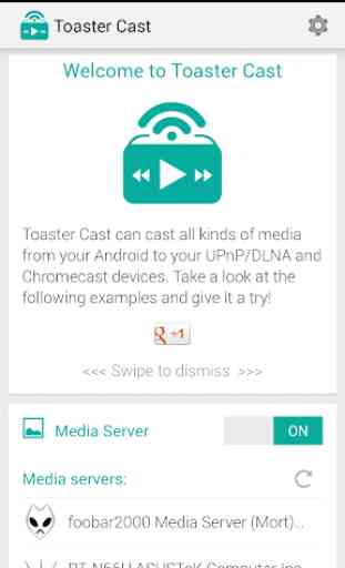 Toaster Cast Reproductor DLNA 1