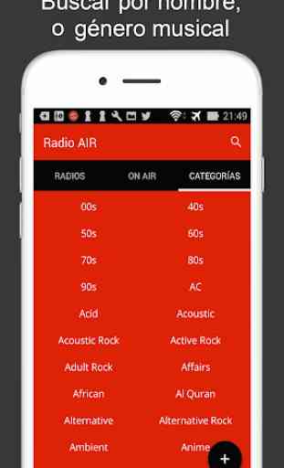 Radioair - Radio y Música gratis 3