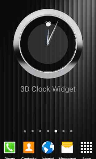 3D Clock Widget 2