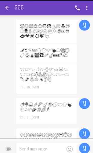 5 Emoji Fonts for FlipFont 1