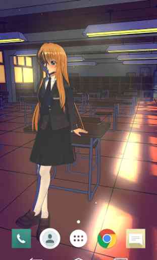 Anime Schoolgirl 3D Live Wallpaper Free 1