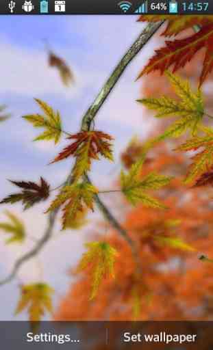 Autumn Leaves in HD Gyro 3D Parallax Wallpaper 1