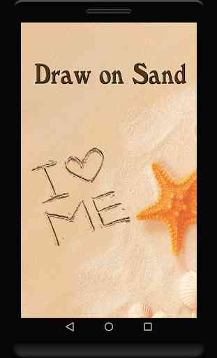Dibujar en la arena 1