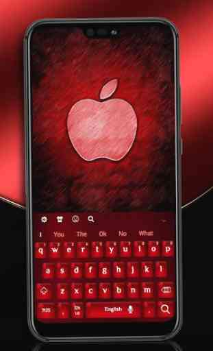 Manzana roja - tema para teclado  2