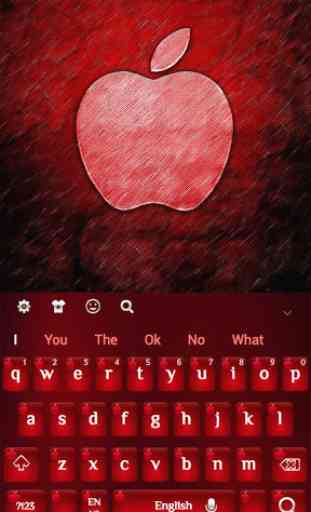 Manzana roja - tema para teclado  4