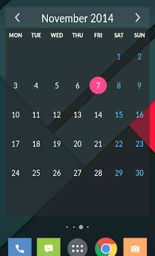 Month Calendar Widget 2