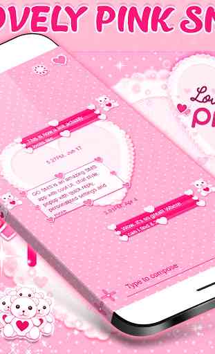 Pink SMS Themes 1